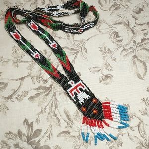 Native American Design Beaded Necklace
